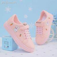 ∏☢Xiaobai shoes 7-8 girl 9-10 students big children running casual spring waterproof sports 15 years old