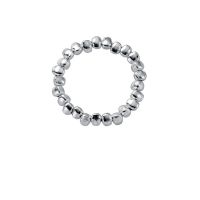 SOFTPIG INS Real 925 Sterling Silver Pearl Irregular Bead Adjustable Ring For Women Classic Fine Jewelry Minimalist Bijoux