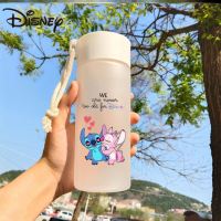 Plastic Water Cup Cartoon Stitch Cute and Compact Portable Frosted Tumbler thermos bottle