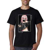 Zero Two Darling In The Franxx Japanese Anime Tshirt cotton Tshirt Harajuku Men Cartoon Print Oversized Tees Streetwear XS-6XL