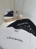 Oversized เสื้อยืดโอเวอร์ไซส์ลายLove Animal