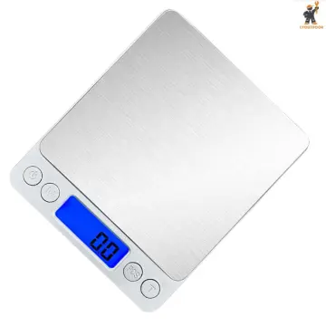 Digital Gram Scale with 2 Trays, 500g/ 0.01g Small Jewelry Scale, 6 Units Gram Scales Digital Weight Gram and oz, Tare Function Digital Scale for Food