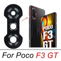 ฝาปิดเลนส์กระจกกล้องถ่ายรูปหลังด้านหลังสำหรับ Poco F1 F2 Pro F3 X3 F4 Gt X4 M3 Poco M4 Pro 5G สติกเกอร์กาวทดแทน C40