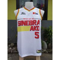 Ready Stock PBA INSPIRED GINEBRA AKO - NEVER SAY DIE - WHITE - HIGH QUALITY FULL SUBLIMATION JERSEY - ALFA