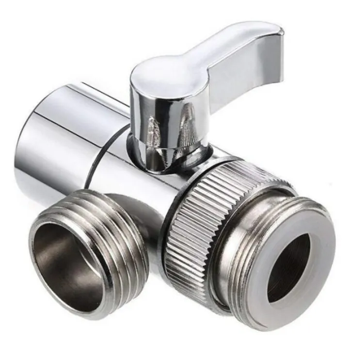 3 Way Tee Switch Faucet Adapter Connector Valve for Shower Head Diverter Home Bathroom Shower