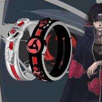 อะนิเมะนารูโตะแหวนแสงอุษาอิทาจิ Sharingan ปรับโลหะคู่แหวนฮาโลวีนคอสเพลย์อุปกรณ์เสริม