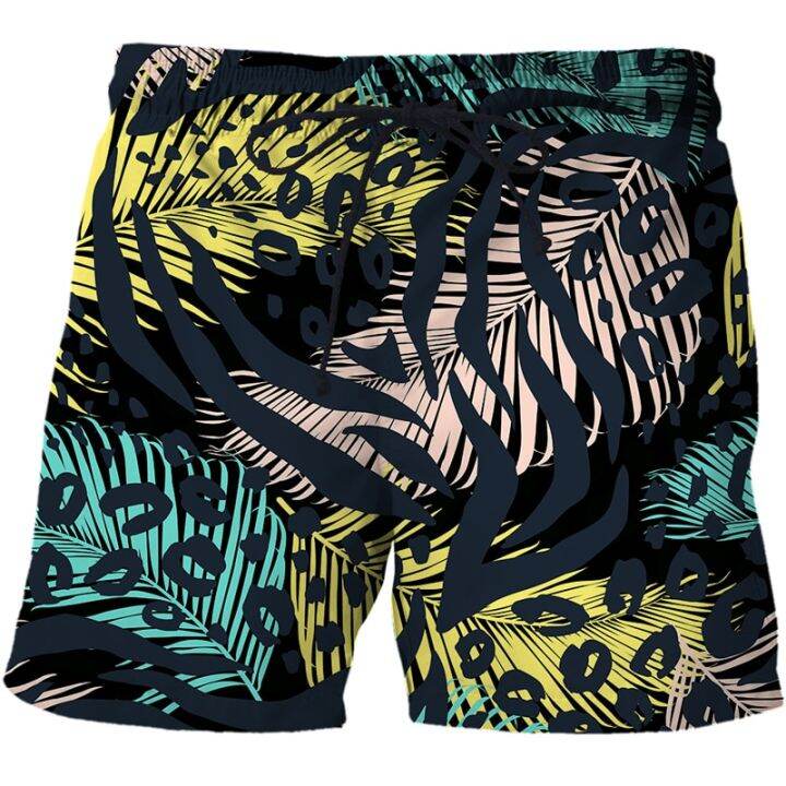 2023-new-fashion-leopard-print-3d-printe-beach-shorts-male-men-board-shorts-anime-short-pants-quick-dry-streetwear-short-homme