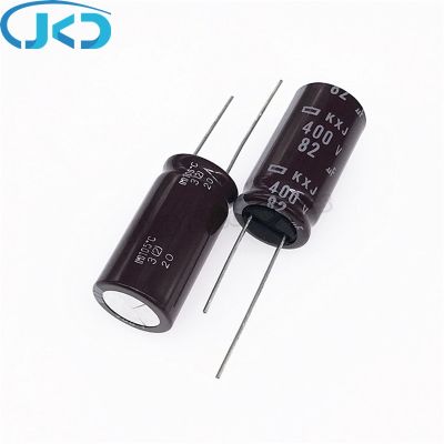 10pcs/Lot 82UF 400V Japan NCC KXJ Series 18x25mm Low ESR Long Life 400V82UF Aluminum Electrolytic Capacitor NIPPON CHEMI-CON