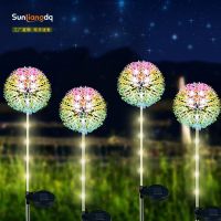 [COD] New outdoor solar dandelion lights flower garden lawn night decoration