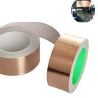 25M Double Sided Conductive Tape Copper Foil Adhesive Tape Mask Electromagnetic Shield Eliminate EMI Anti-static PCB Repair Tool