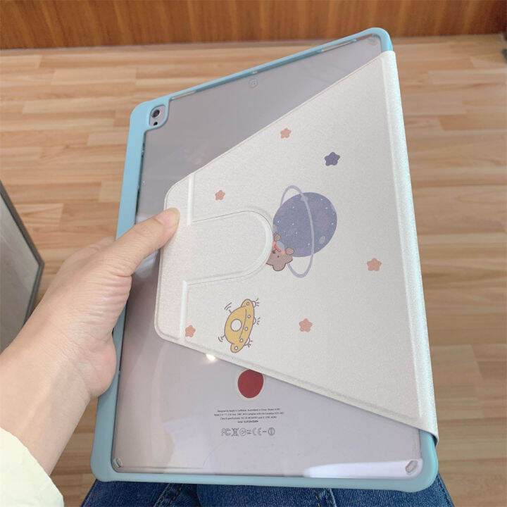 ipad-case-360-หมุน-ตั้ง-นอนได้-เคสไอแพด-มีที่ใส่ปากกา-เคส-ipad-air4-air5-10-9-gen7-gen8-gen9-10-2-ipad-pro-11-2020-2018-air3-10-5-pro-หลังใสชาร์จปากกาในช่องใส่ปากกาได้-สินค้าส่งจากไทย