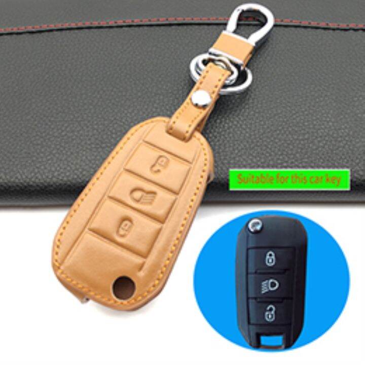 folding-leather-case-skin-cover-protector-for-citroen-c2-c3-c4-c5-for-peugeot-3008-208-308-508-408-2008-rcz-307-3-button