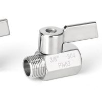 304 Stainless steel Mini Ball valve NPT BSP Female male thread for water oil acid 2 way ball valve 1/8 1/4 3/8 1/2 3/4 / 1