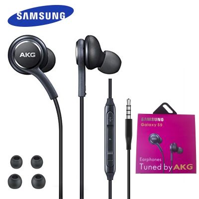 หูฟังอินเอียร์แบบมีสายสำหรับ IG955 Samsung,ลำโพงชุดหูฟัง AKG 3.5มม. รองรับแอนดรอยด์พร้อมไมโครโฟนสำหรับเล่นเกมสำหรับ Samsung S8 S10