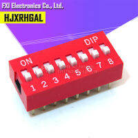 10pcs DIP Switch 8 WAY 2.54mm สวิตช์สลับสีแดง SNAP SWITCH ขายส่ง Electronic