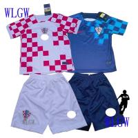 Most popular 【WLGW】Football Jersey Kids Jersey 2022-2023 Croatia Jersey Home Away Children Shirt Soccer Jerseys