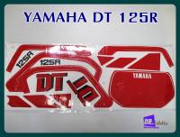 #สติ๊กเกอร์ตัวรถ ยามาฮ่า DT125R สีแดง เคลือบเงา // YAMAHA DT125R BODY STICKER SET RED