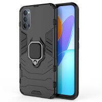 เคส  OPPO Reno4 5G Case ชุดเกราะกันกระแทก Slim Rugged Hybrid Hard Plastic + Tpu Bracket Magnet 360 Ring Holder ฝาหลัง