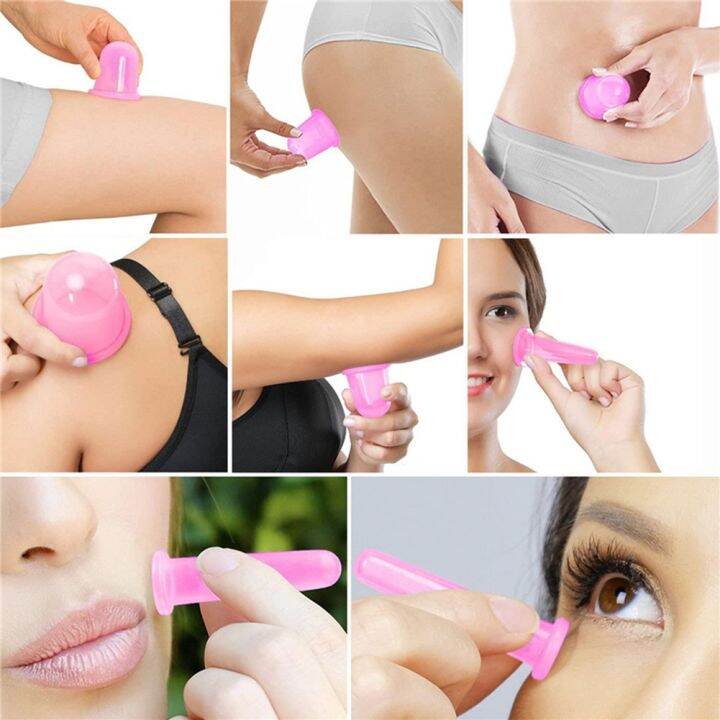 hot-dt-4-pcs-massage-cupping-set-silicone-face-cuping-cup-anti-cellulite