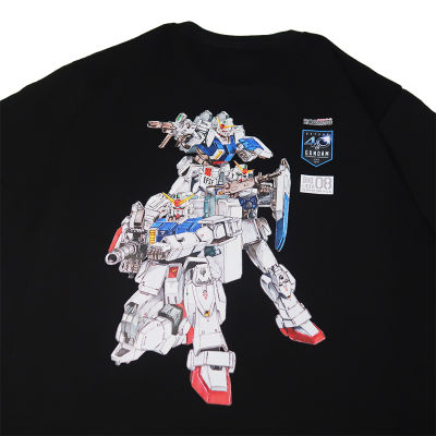 ใหม่ญี่ปุ่น Retro Mobile Suit Gundam รอบคออะนิเมะเสื้อยืด