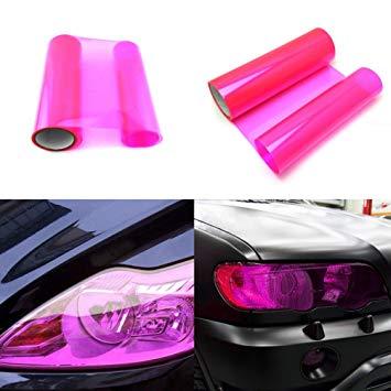 ฟิล์มติดโคมไฟหน้ารถยนต์-car-light-film-30x100cm-สีชมพู-ฟิล์มติดไฟหน้า-ฟิล์มติดไฟท้าย-ฟิล์มติดไฟหน้ารถยนต์-มอเตอร์ไซค์-ฟิล์ม-ติดไฟท้าย