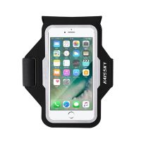 HAISSKY 6.9 quot; Reflective Running Sports Armband Phone Bags Ultra-Thin Gym Fitness Waterproof Arm Band For iPhone Samsung Xiaomi