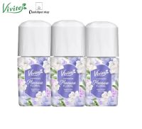 (แพ็ก3ชิ้น) วีไวต์ แฮปปีเนส พรีเชอ ฟลอรัล ไวท์เทนนิ่ง โรลออน 20 มล.  Vivite Happiness Pleasure Floral Whitening Roll On