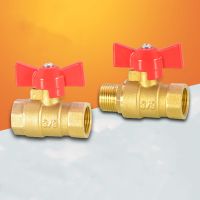 Brass Ball Valve 1/4 quot; 3/8 quot; BSP Dual F/M FxF Thread Pipe Fittings Hose Pagoda Joint Garden Irrigation Water Pipe Valve Connector