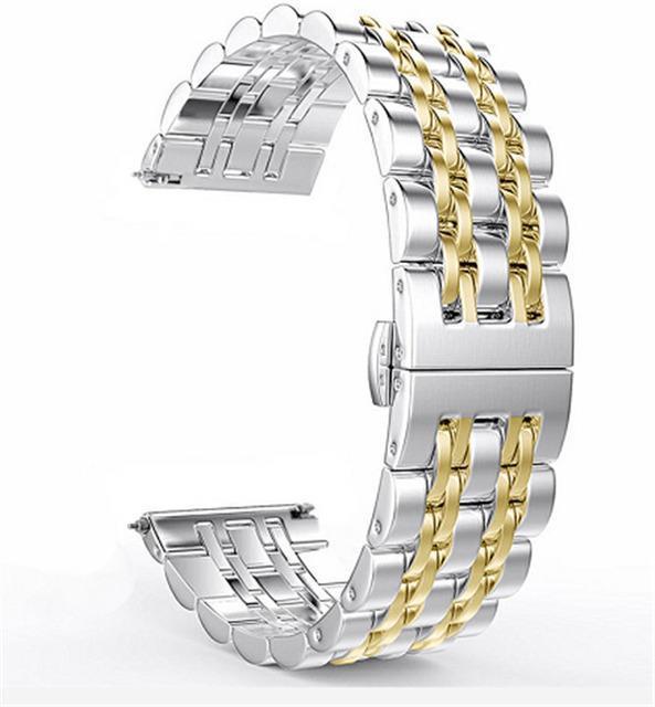 สายนาฬิกาสแตนเลสสำหรับ-samsung-galaxy-watch-42mm-46mm-เปลี่ยนสาย-20mm-22mm-universal-wrist-band-quick-release-strap