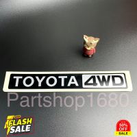 สติ๊กเกอร์TOYOTA 4WD  แท้ศูนย์ สติ๊กเกอร์โตโยต้า4WD สติ๊กเกอร์โตโยต้าติดฝาท้าย #สติ๊กเกอร์ติดรถ ญี่ปุ่น  #สติ๊กเกอร์ติดรถยนต์ ซิ่ง  #สติ๊กเกอร์ติดรถยนต์ 3m  #สติ๊กเกอร์ติดรถ