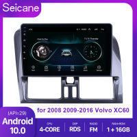 Seicane หน้าจอสัมผัสHD 9นิ้วสำหรับ2008 2009 2010 2011 2012 2013 2014 2015 2016 Volvo XC60วิทยุAndroid 10.0 GPSนำทางด้วยบลูทูธสนับสนุนCarplayกล้องมองหลัง