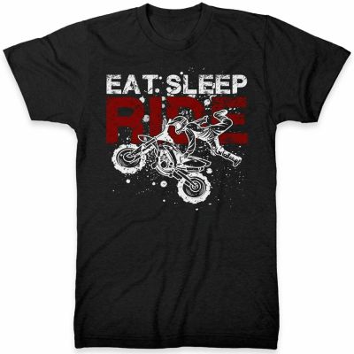 Comfortable Eat Sleep Ride Motocross Mens Cool T shirt Motorcycle Gift Idea Fathers Day Motorbike MX  5199