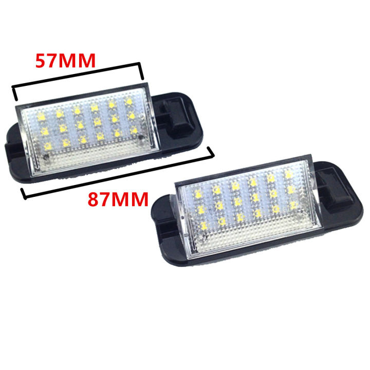 สำหรับ-bmw-e36-ไฟป้ายทะเบียน-led-18smd-สีขาว-12-โวลต์หลอดไฟสำหรับ-bmw-e36-318i-318is-318ti-325i-m3-92-98-laojie