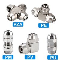 【hot】●♟♂  Plated Pneumatic Air for Hose Tube 4MM 6 8 10 12 14 16MM Fast Joint Connection KPV KPE PZA