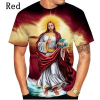 2023 Customized Fashion Summer Jesus T Shirt men The Cross 3D Printed t-shirt About Jesus Love Everone Christian Mens T-shi，Contact the seller for personalized customization