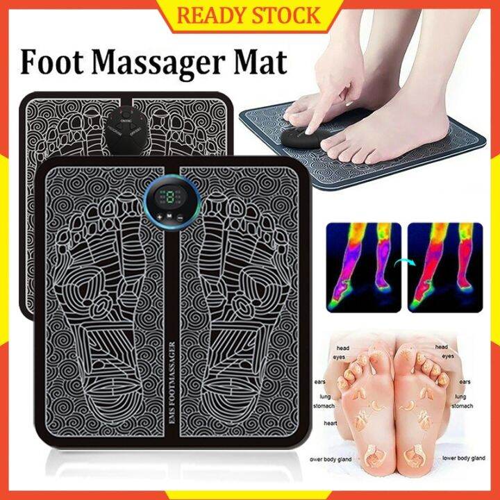 EMS Electric Foot Massager Mat Pengurut Kaki mesin urut kaki jepun