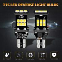 W16W T15หลอดไฟ LED 2835 DC12V 15SMD Canbus OBC ข้อผิดพลาดไฟสำรองฟรี921 912หลอดไฟแสดงสถานะสีเหลืองสีขาว Super Bright