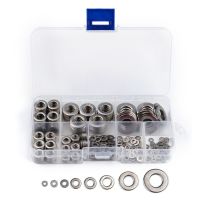 Zenhosit 360 Pcs Metrik Flat Gasket Kit M2/M2.5/M3/M4/M5/M6/M8 /M10 Stainless Steel Mesin Mesin Cuci Aksesoris Hardware