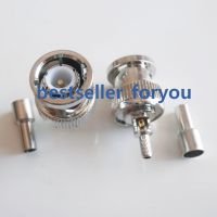 BNC Male Q9 Plug RF Coax Connector Window Crimp RG316RG174LMR100 Straight Nickelplated NEW Wholesale