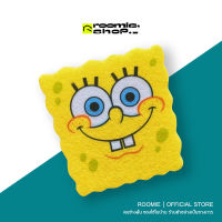 ฟองน้ําสองด้าน ล้างจาน กระทะ หม้อ ฟองน้ําล้างจาน การ์ตูนน่ารัก SpongeBob แผ่นใยขัด เครื่องมือทําความสะอาดครัวเรือน