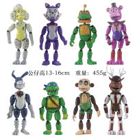 ของเล่นเด็ก8ชิ้น/เซ็ตห้าคืนที่ Freddy Fnaf ตุ๊กตาขยับแขนขาได้บอนนี่แบร์น่ารักตัวต่อของเล่นภาพอนิเมะพีวีซีของขวัญของเล่นเพรดดี้สำหรับเด็กผู้ชายเด็กผู้หญิงของขวัญวันเกิดของขวัญปีใหม่13-16ซม.