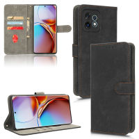 ซองหนังสำหรับ Motorola Moto Edge 40 Pro Soft Card Wallet Cover Stand Holster Phone Protector For Moto Edge 40pro Business Bag