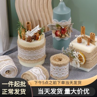 [COD] Meimuer Roll Cinnamon Scented Candle Decoration Wide Hemp Rope