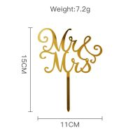 Ms &amp; Mrs อะคริลิคสำหรับแต่งหน้าเค้กวันวาเลนไทน์แต่งงานขอคัพเค้กท็อปเปอร์แต่งงานแหวนเพชรตกแต่งครบรอบปีของการอบ