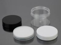 10pcs/lot 50g/80g/100g round clear pet jar bottle container with thread plastic cap lid for Cosmetic Packaging