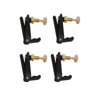 3X 4/4 Ebony Violin Parts Tailpiece Pegs Chinrest Maple Bridge Set