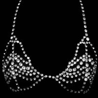 Stonefans Big Rhinestone Top Necklace Lingerie G String Womens Shiny Simplicity Sequins Classic Chest Chain Jewellery2023