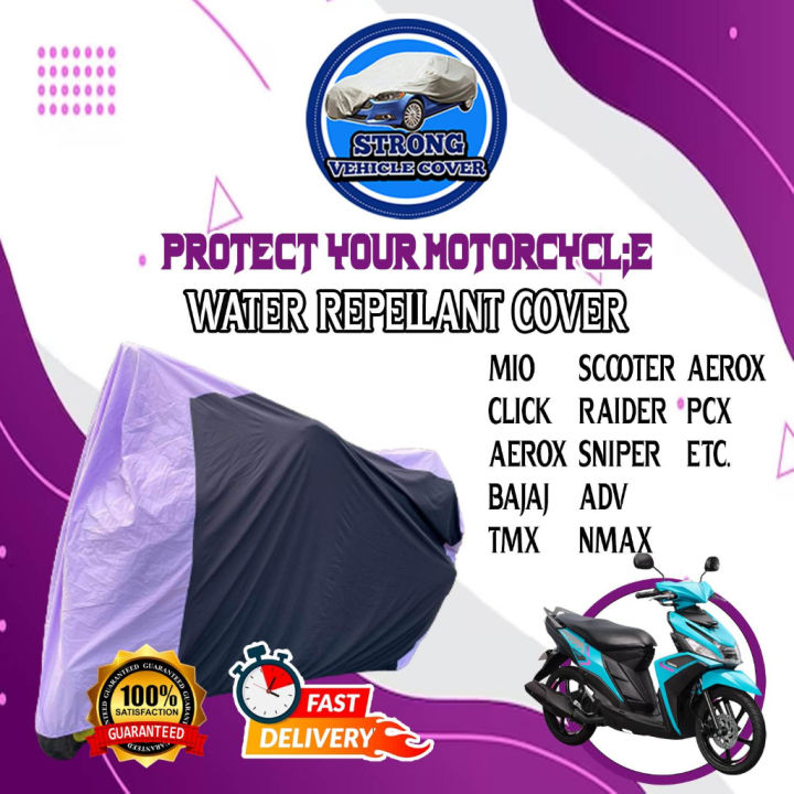Water Repellent Motor Cover for MIO/CLICK/AEROX/BAJAJ/TMX/SCOOTER ...