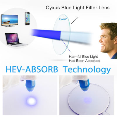 Cyxus Anti Blue Light Computer Glasses Metal Half Rim Rectangle Frame Eyeglasses Anti Eyestrain Clear Lenses for Men Women8110