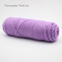 Fancyqube 100 กรัม alpaca ขนสัตว์ความหนาขนาดกลางเส้นด้ายนุ่มเนื้อละเอียดถักโครเชต์ด้ายดี